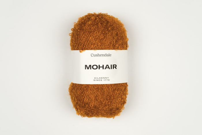 Burnt Orange Mohair Yarn - Cushendale Woollen Mills