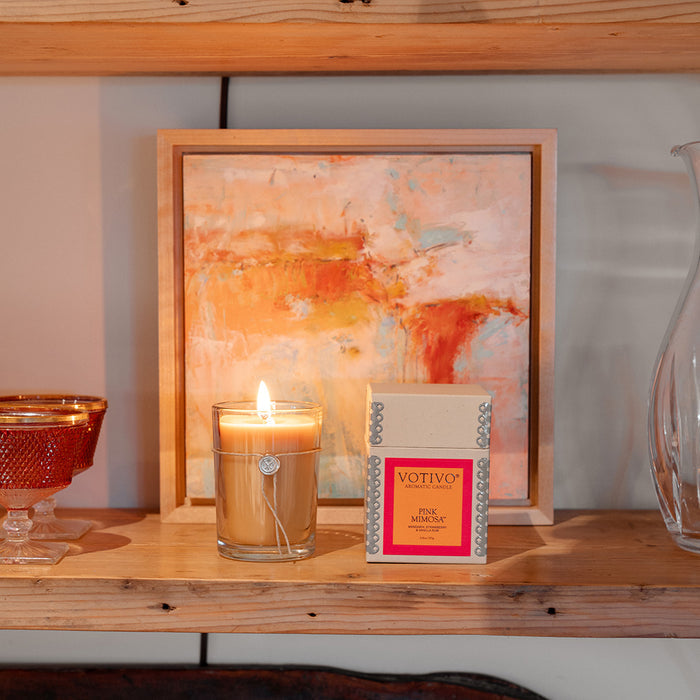 Pink Mimosa Votivo Aromatic Candle