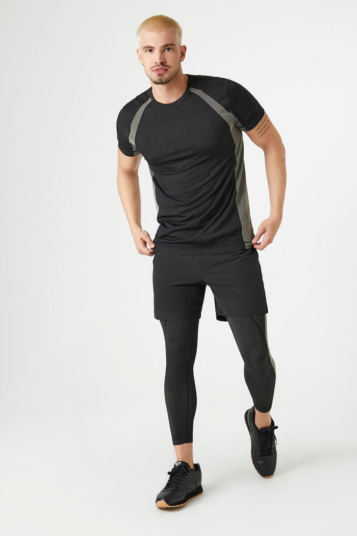 Pinstriped Colorblock Tee