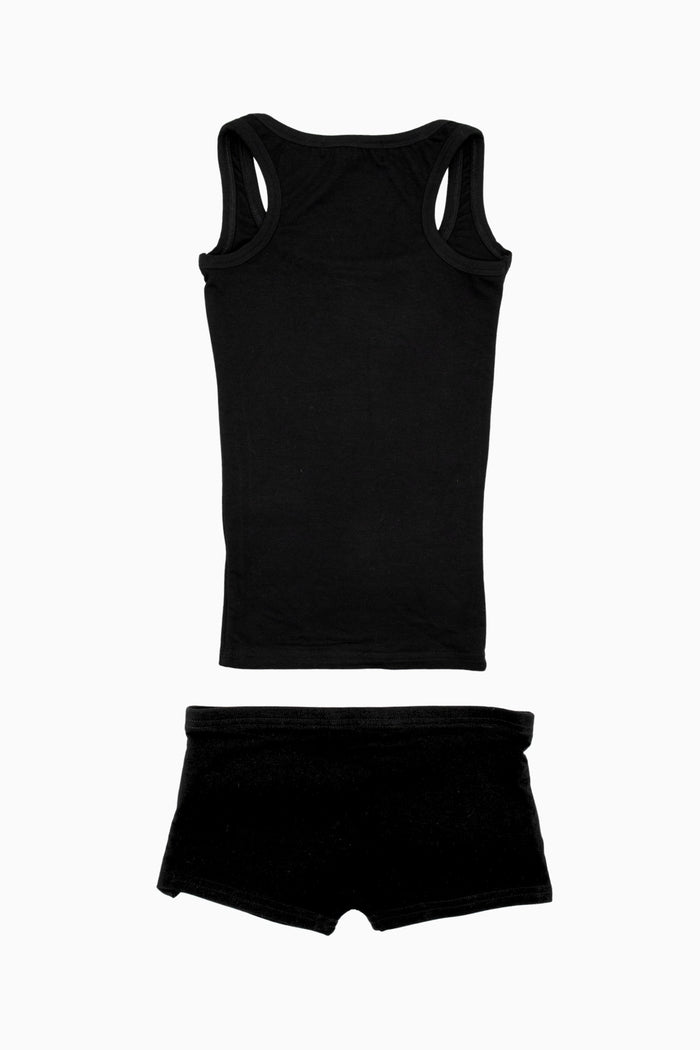 Tank & Short Set Black – Size XS | Archive Sample