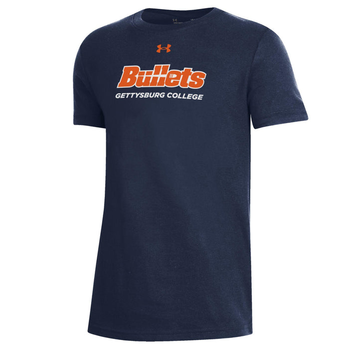 Youth Under Armour Performance Cotton Short Sleeve Tee - Gettysburg College Bullets
