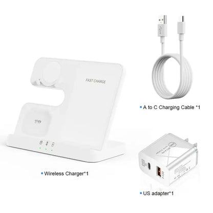 the usb charger and usb cable connected to an apple charger