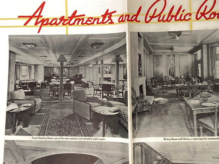 1938 Cruise Ship Brochure, The Empress of Britain Canadian Pacific at Duckwells