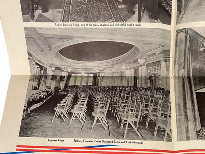 1938 Cruise Ship Brochure, The Empress of Britain Canadian Pacific at Duckwells