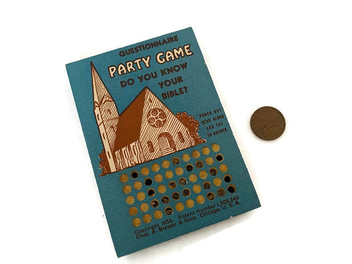 1938 Party Game, Do You Know Your Bible? at Duckwells