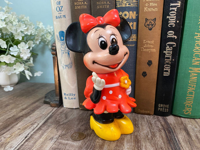 1970s Minnie Mouse Plastic Piggy Bank at Duckwells