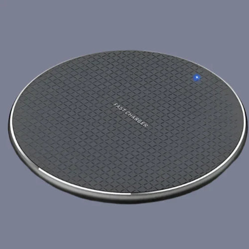 the wireless charger is shown with the led and the leds highlighted