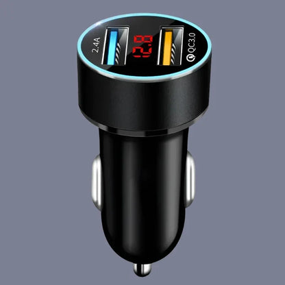 the car charger with a usb cable