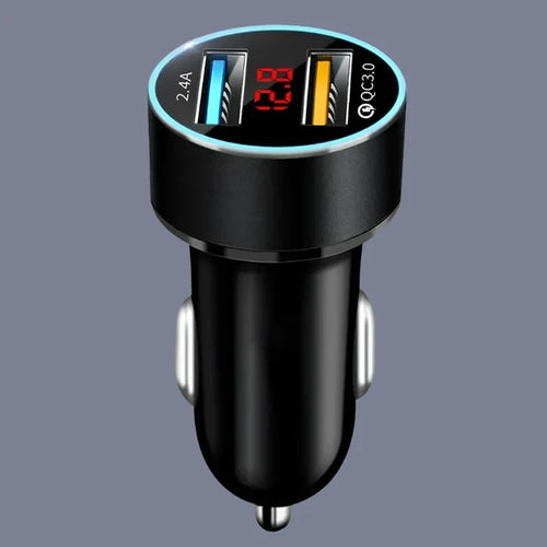 the car charger with a usb cable