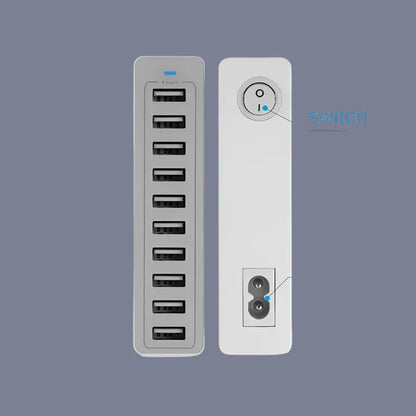 a white power strip with the words’power strip’and’power strip ’