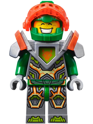 Aaron Fox - Trans-Neon Orange Visor, Flat Silver Armor