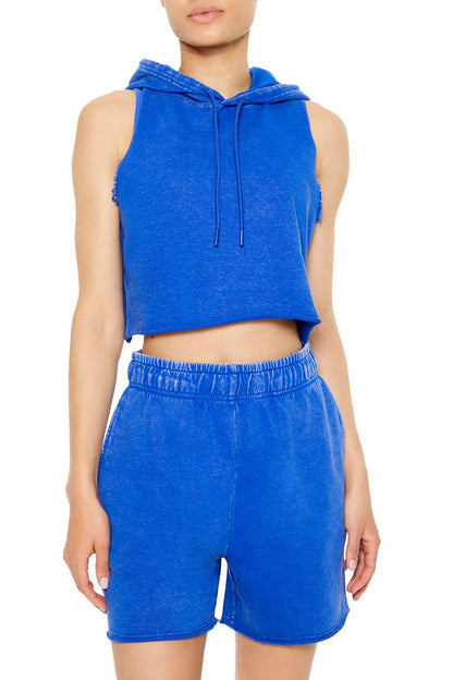Active French Terry Sleeveless Hoodie
