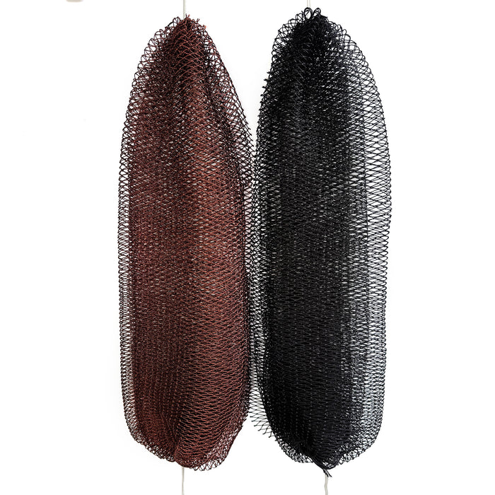 African Exfoliating Net Sponge Black + Brown