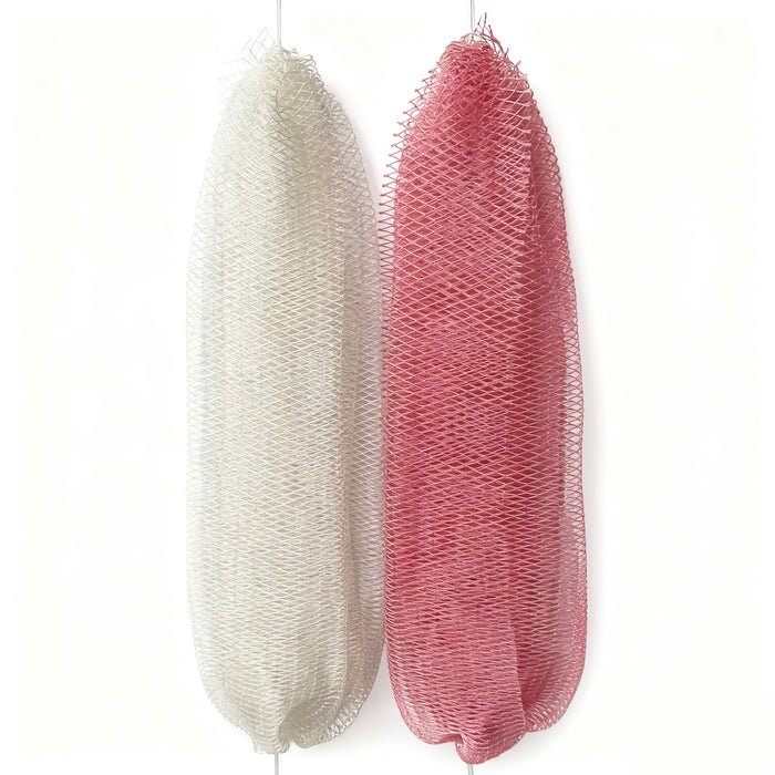 African Net Sponge, Exfoliating Bath Sponge, 2 Pieces Mixed Color