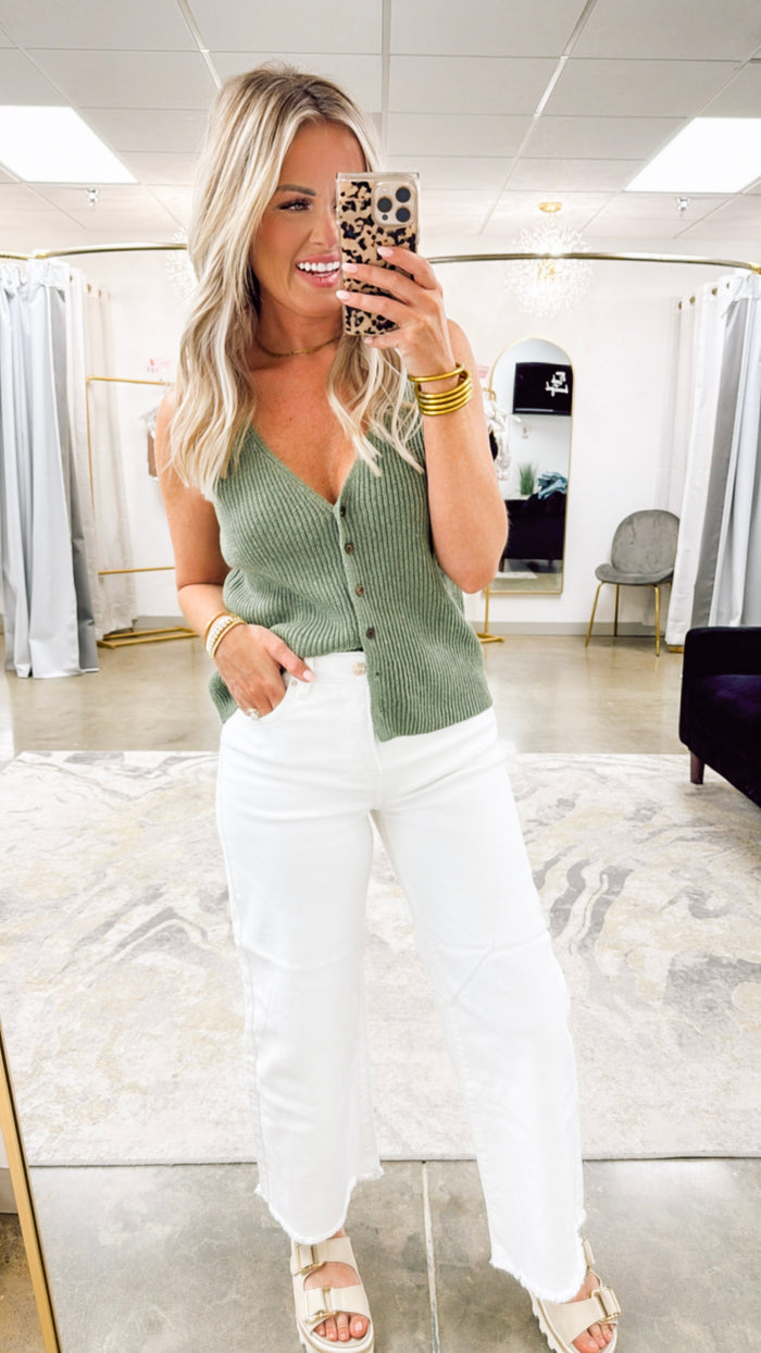 Amelia High-Rise Crop Wide-Leg Pants