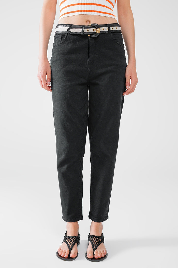 Ankle skinny Basic Jeans in black - Coloured Jeans