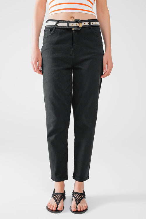 Ankle skinny Basic Jeans in black - Coloured Jeans