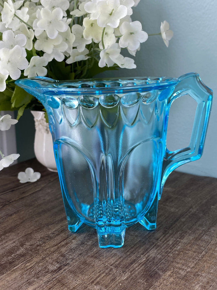 Antique Adams Early American Pressed Glass Pitcher at Duckwells