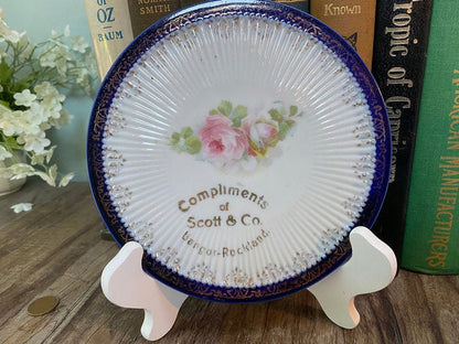 Antique Advertising Plate, Scott & Co., Bangor Rockland Maine at Duckwells