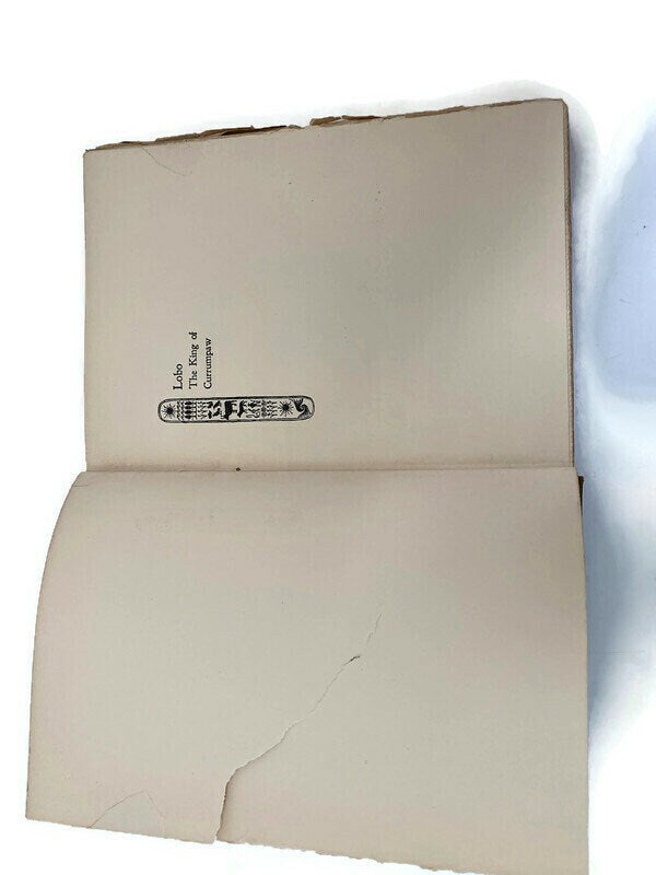 Antique Book, Wild Animals I Have Known by Ernest Seton-Thompson at Duckwells