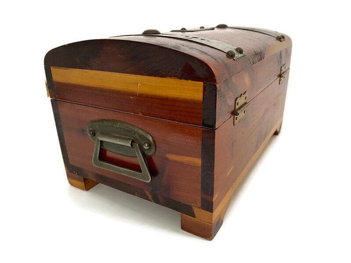 Antique Cedar Treasure Chest at Duckwells