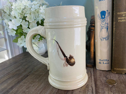 Antique English Ironstone Tankard Mug at Duckwells