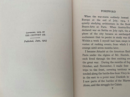 Antique First Edition Book, The Note-Book of an Attache, Seven Months in the War Zone at Duckwells