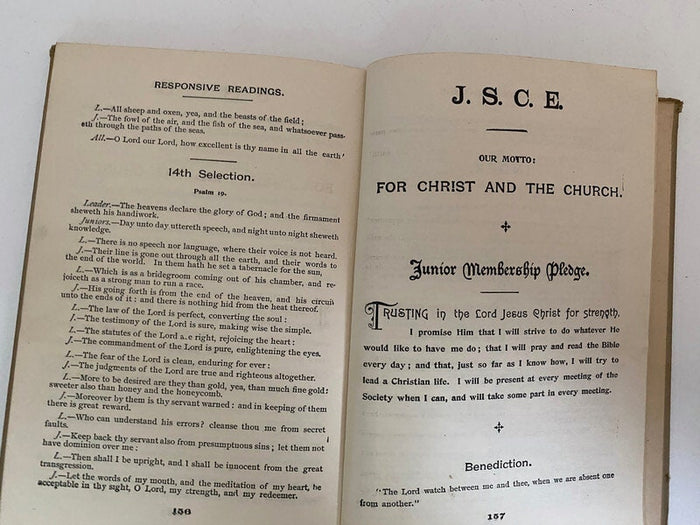 Antique Gospel Hymnal, Christian Endeavor Songs at Duckwells