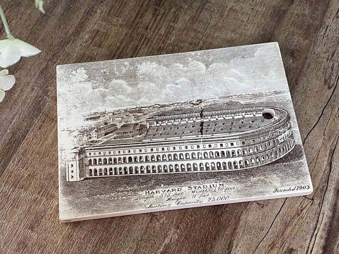 Antique Harvard Stadium Ceramic Calendar Tile at Duckwells