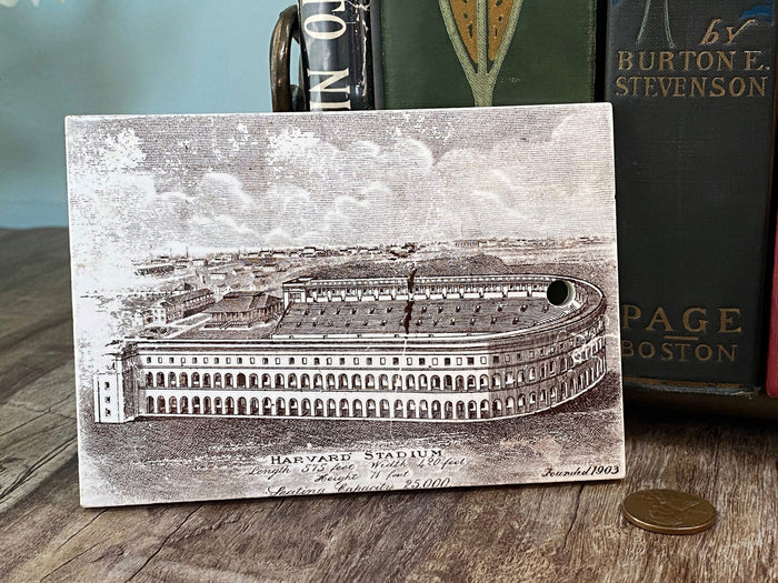Antique Harvard Stadium Ceramic Calendar Tile at Duckwells