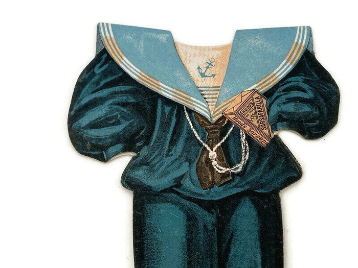Antique Hoods Sarsaparilla Advertising Card at Duckwells
