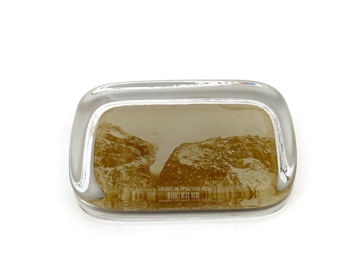 Antique Marblehead Glass Photo Paperweight at Duckwells