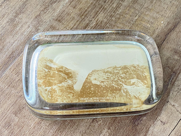 Antique Marblehead Glass Photo Paperweight at Duckwells