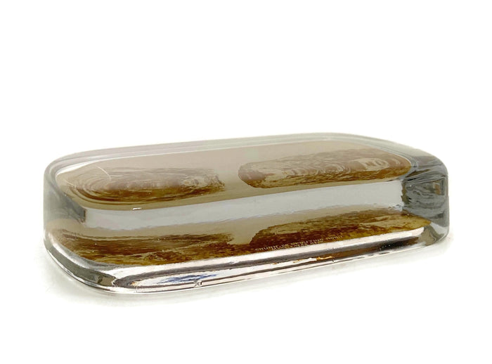 Antique Marblehead Glass Photo Paperweight at Duckwells