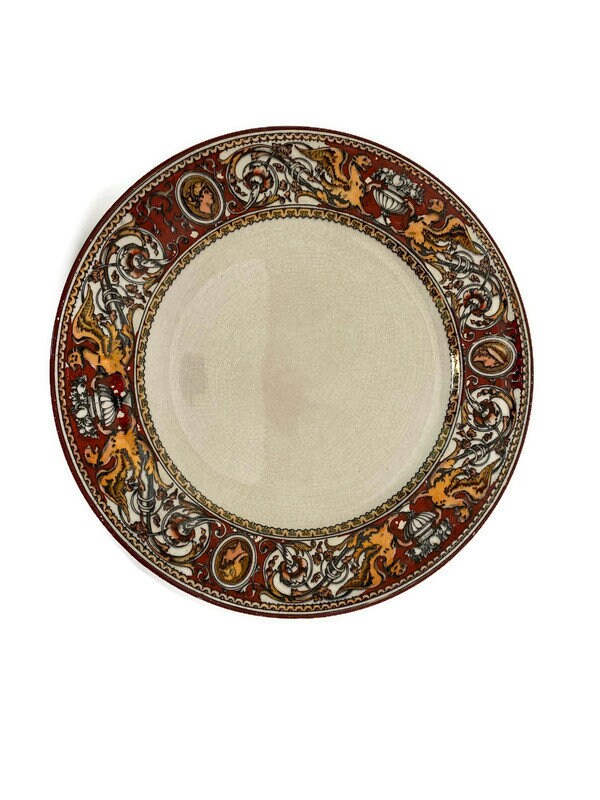 Antique Minton Florentine Dinner Plate at Duckwells
