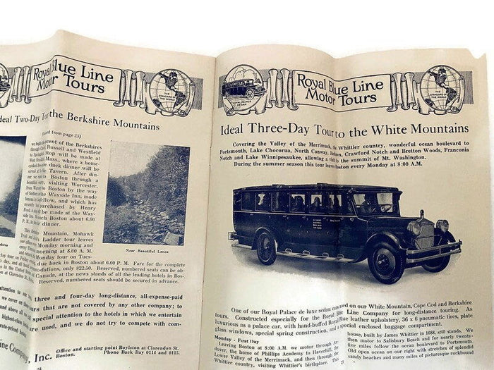 Antique New England Sightseeing Brochure for Boston and Vicinity at Duckwells