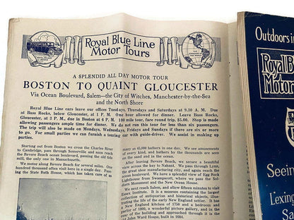 Antique New England Sightseeing Brochure for Boston and Vicinity at Duckwells