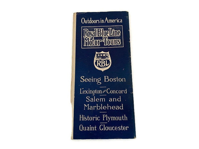 Antique New England Sightseeing Brochure for Boston and Vicinity at Duckwells