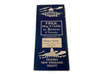 Antique New England Sightseeing Brochure for Boston and Vicinity at Duckwells