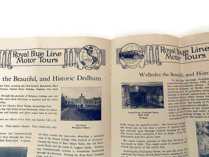 Antique New England Sightseeing Brochure for Boston and Vicinity at Duckwells