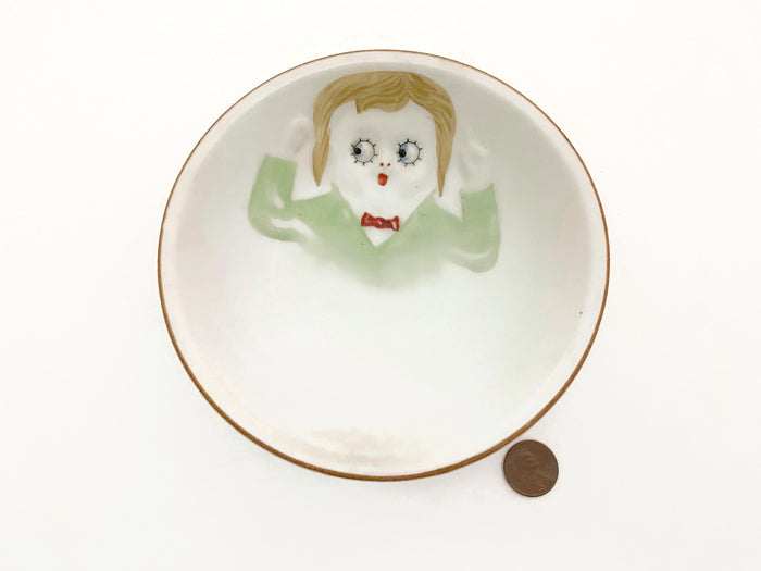 Antique Nippon Googly Eyes Child's Bowl at Duckwells