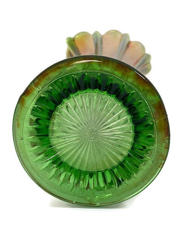 Antique Northwood Thin Ribbed Standard Swung Carnival Glass Vase at Duckwells