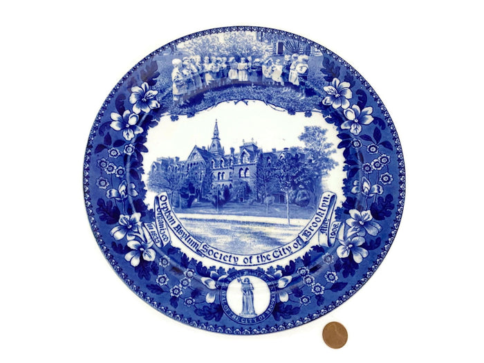Antique Orphan Asylum Brooklyn NY Plate at Duckwells