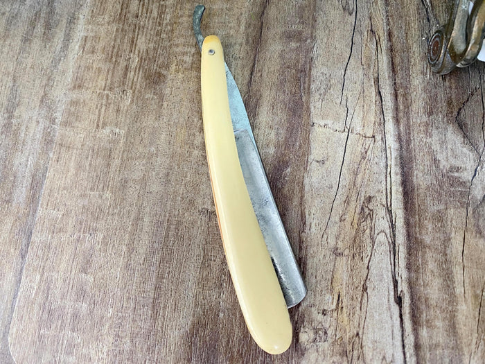 Antique Straight Edge Celluloid Razor at Duckwells