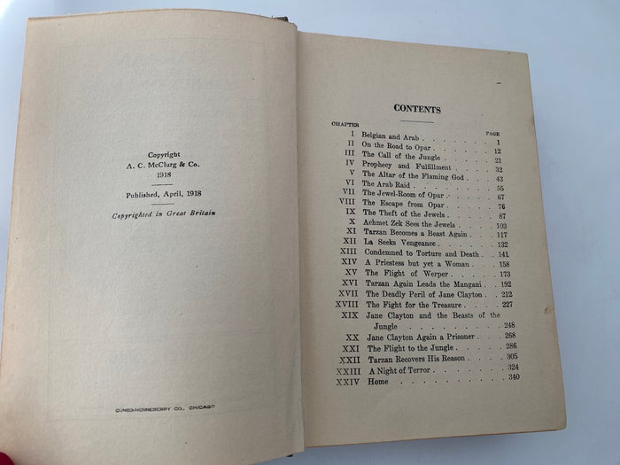 Antique Tarzan Hardcover Books at Duckwells