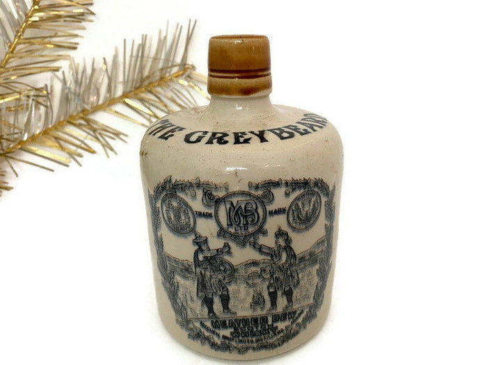 Antique The Greybeard Scotch Whiskey Stoneware Jug at Duckwells