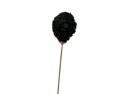 Antique Victorian Black Sequined Hatpin at Duckwells