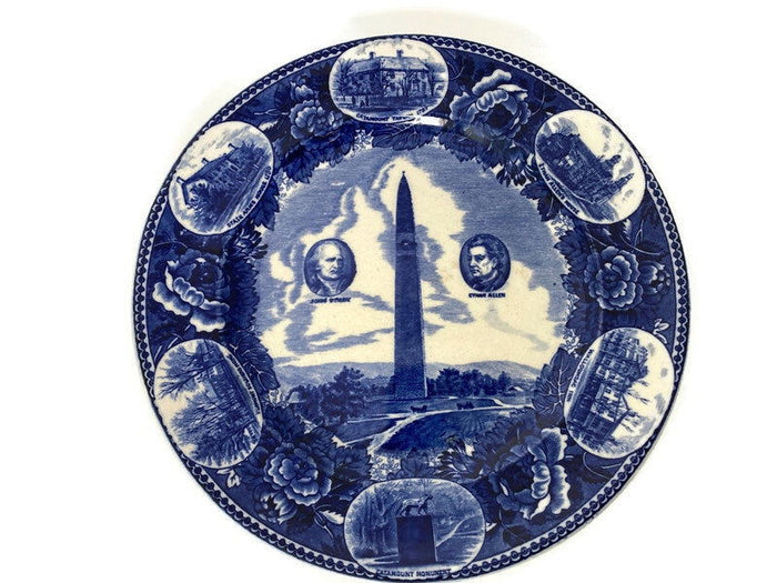 Antique Wedgwood Battle of Bennington Souvenir Plate at Duckwells
