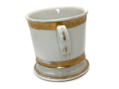 Antique White Limoges France Shaving Cup at Duckwells