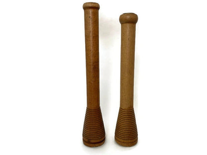 Antique Wood Textile Mill Bobbin Spools at Duckwells